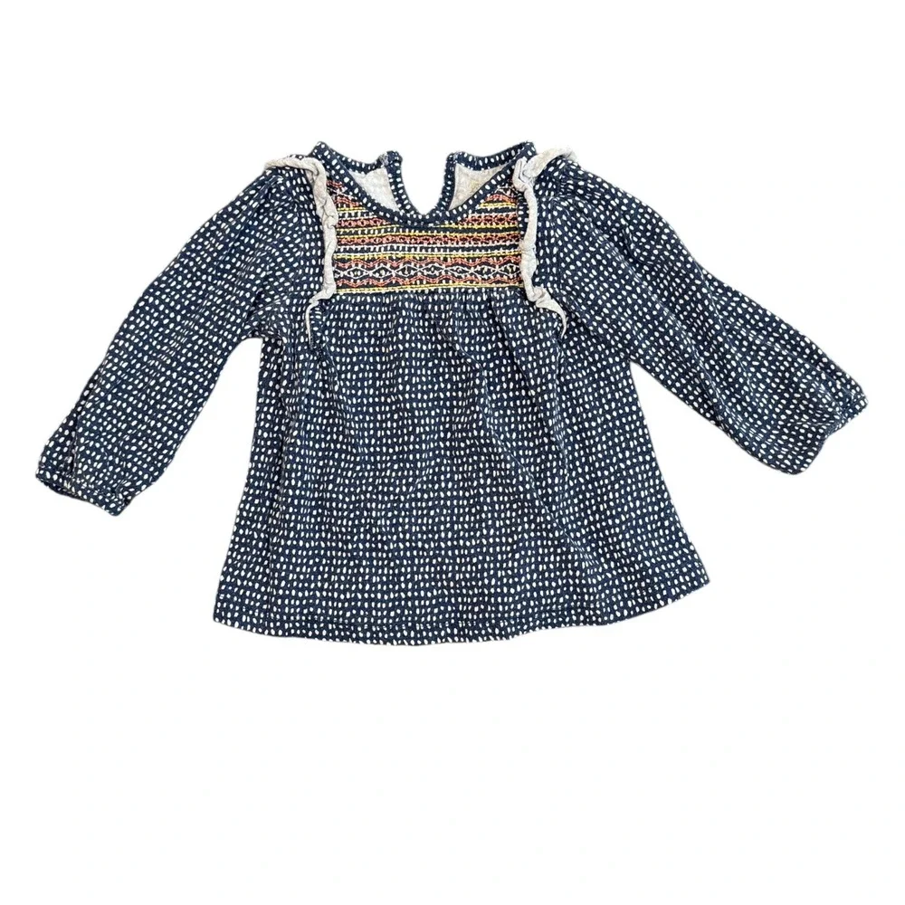 Cat & Jack Koala Kids Top Cardigan Girls 18M 24M Blue White Floral Boho Bundle